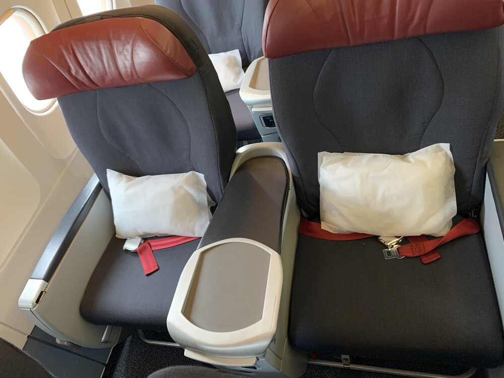 Premium Economy Business Class Air Canada Rouge Flight Review Distant Points - Can You Take A Car Seat On Air Canada