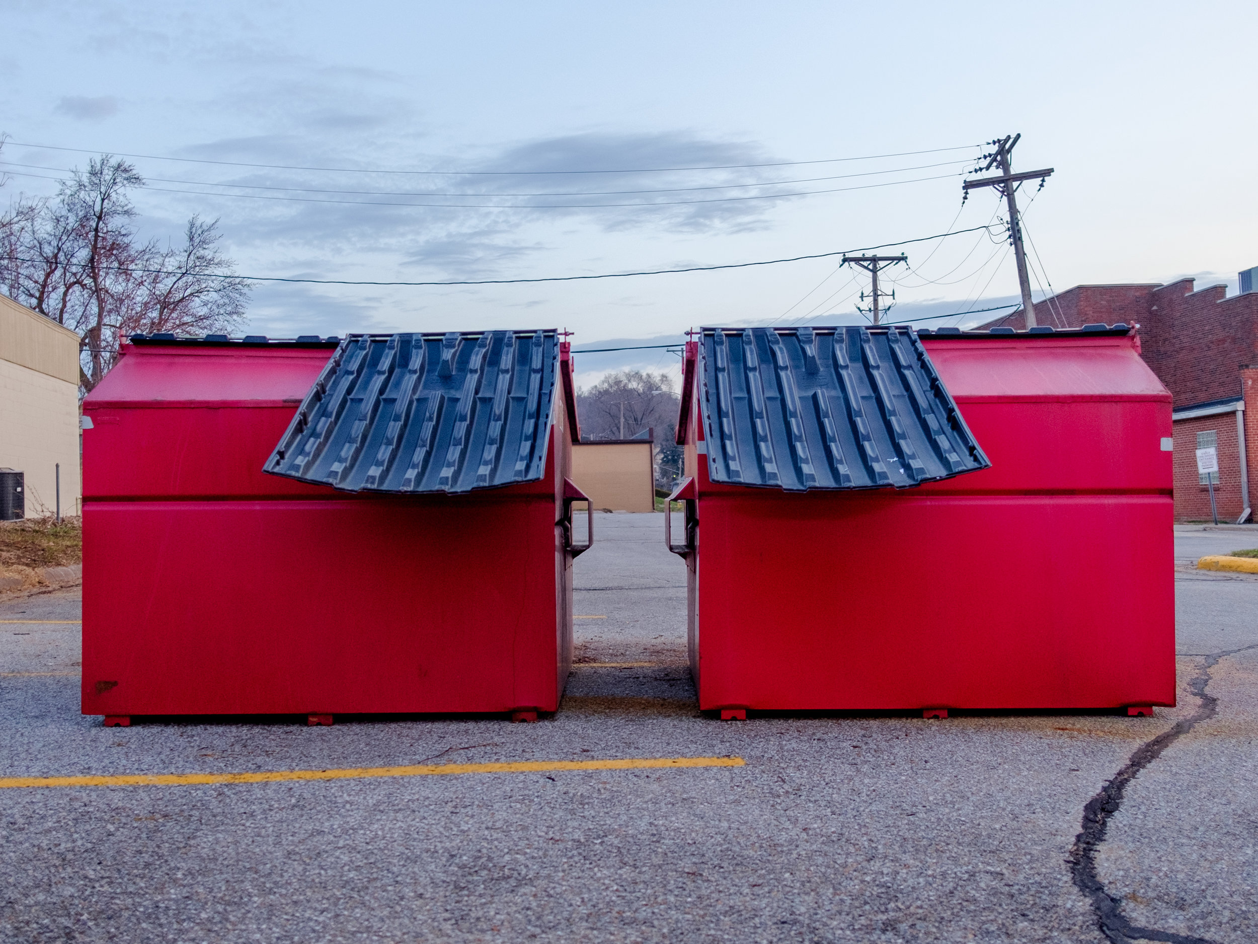 Dumpster Twins in Red
