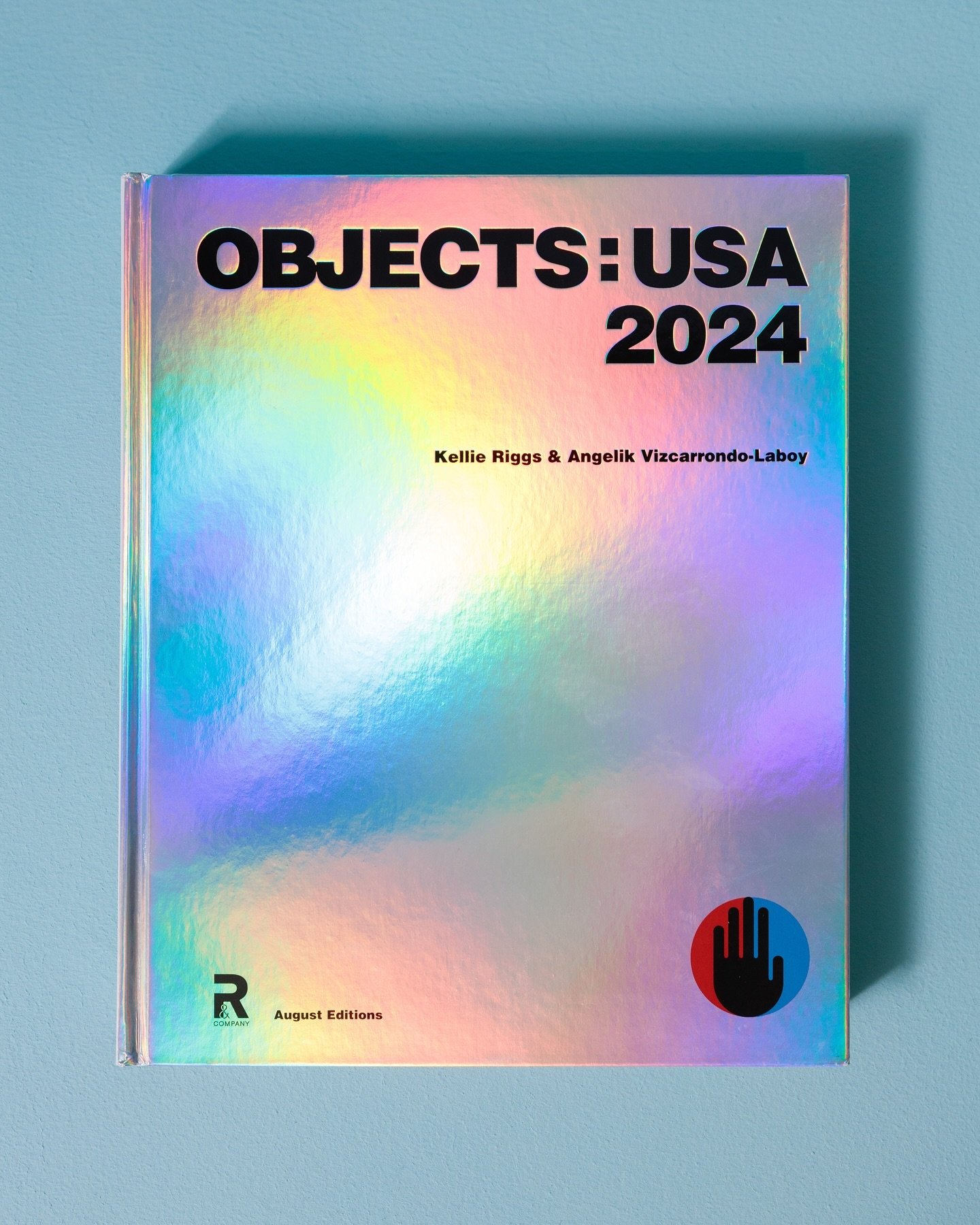 A friendly reminder that you can take Objects: USA 2024 home with you (or gift to someone!) AND when the light hits just right you'll get a stunning light show 🌈❤️ (swipe for evidence)