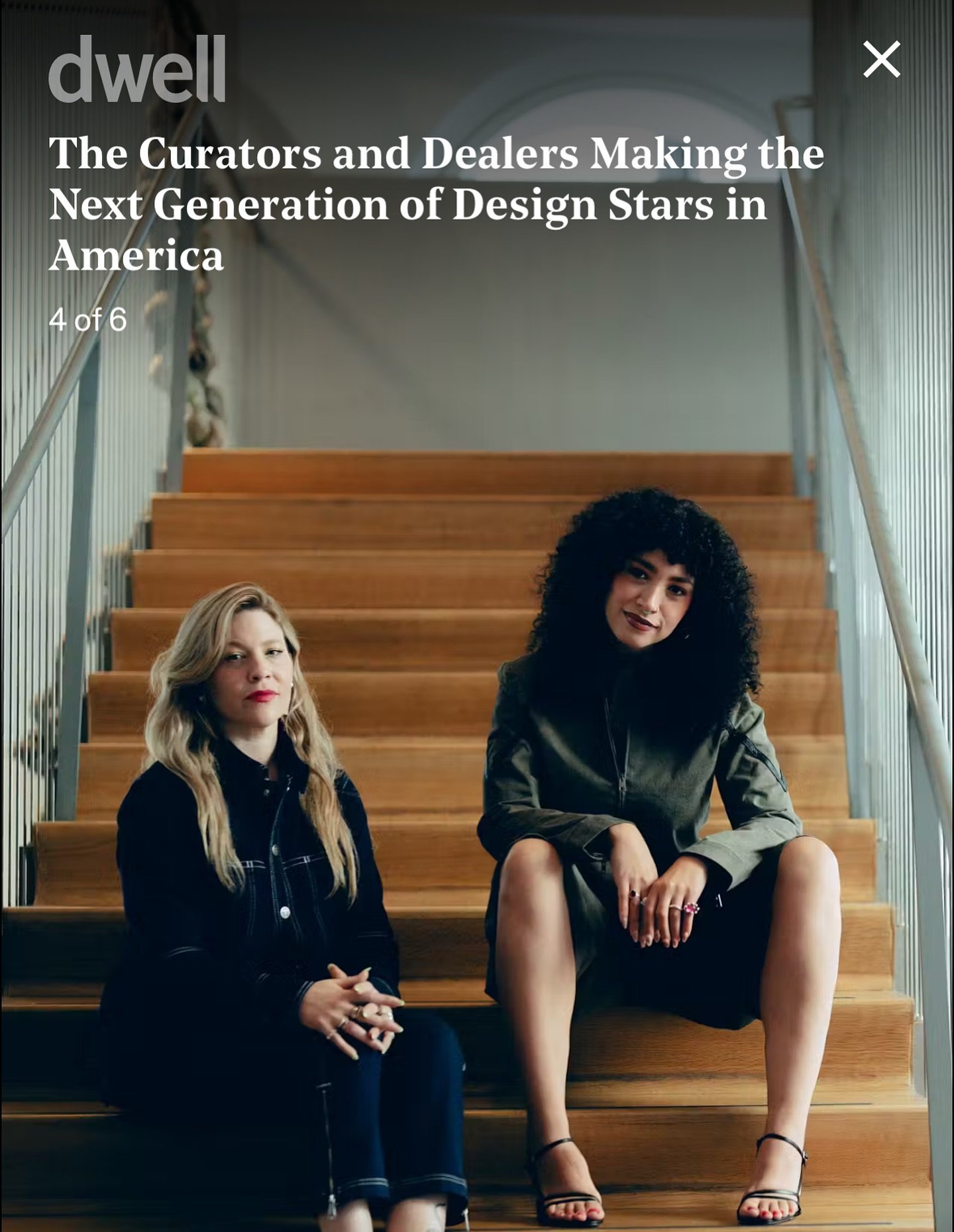 Thank you @dwellmagazine team for recognizing our curatorial work on "Objects: USA 2024." Sammi Reiss wrote some lovely words about us. 

It's a great honor to share space with a colleague and friend and with everyone else being celebrated 