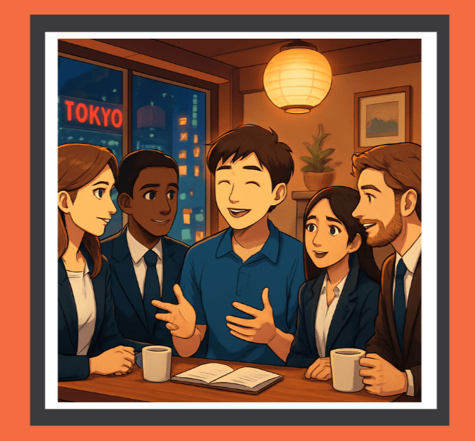 英語でのコミュニケーション環境イラスト