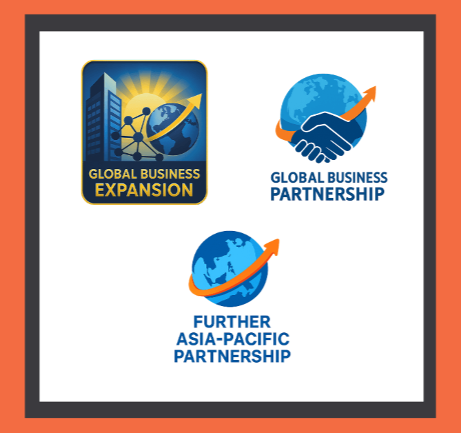 ディスカッションの議題国際的事業を実現する上で、重要なポイントとは？  国際協調に欠かせない姿勢とは？  アジアにおける国際協調パートナーシップの発展の可能性とは？のイラスト