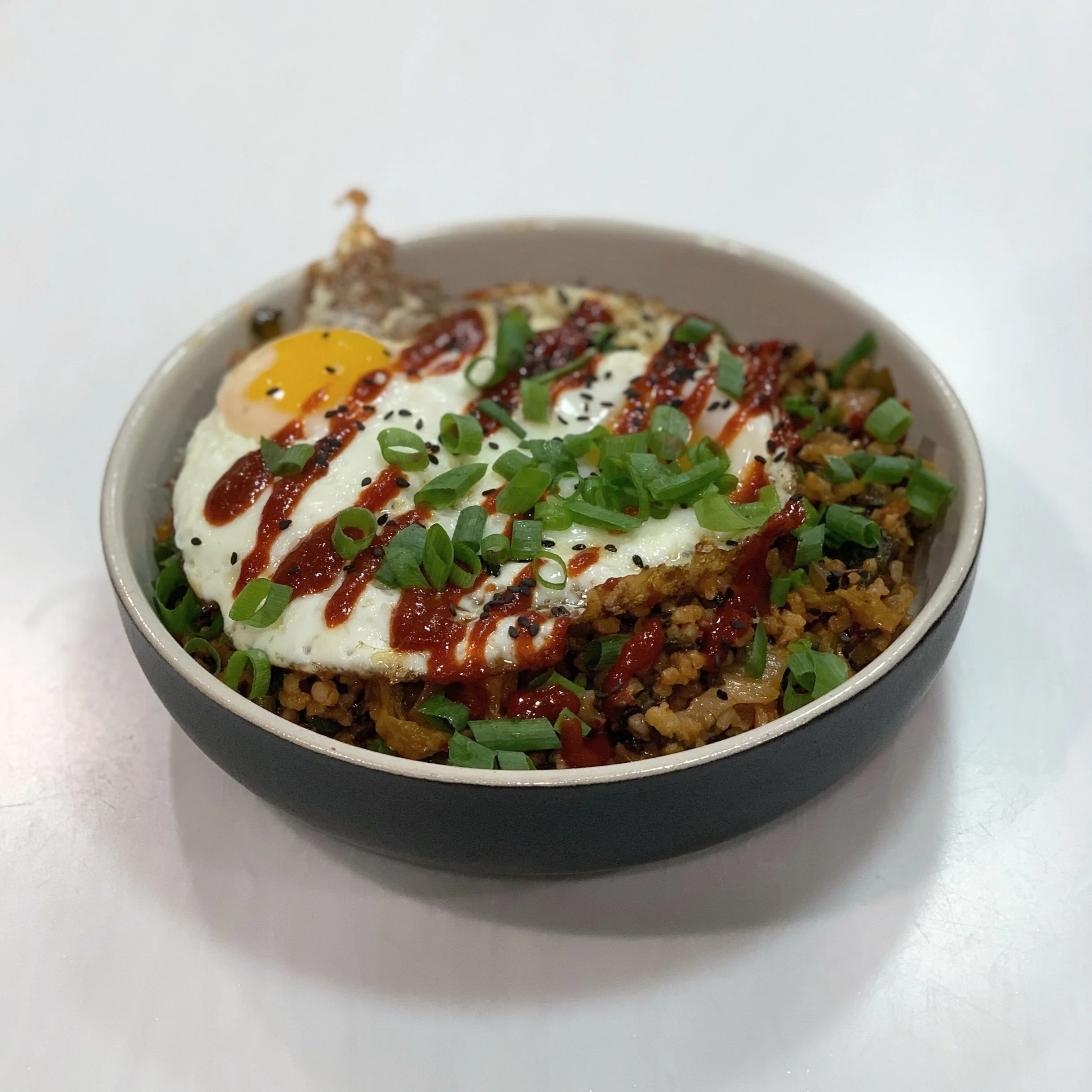 Kimchi Fried Rice with Swiss Chard