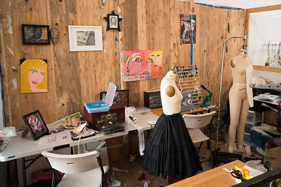 Resident artists practice their craft in our studios