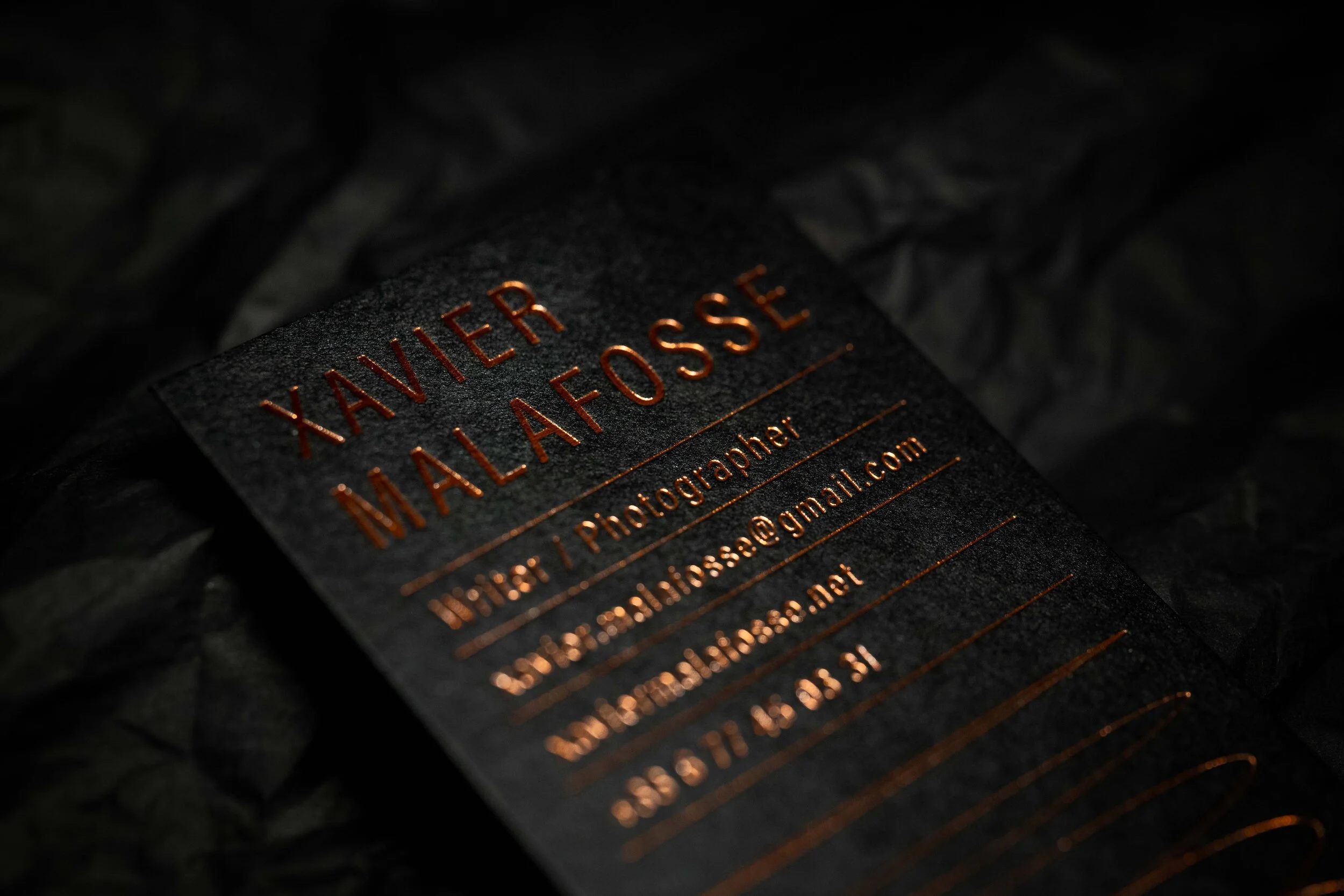 Xavier Malafosse Buisness Card