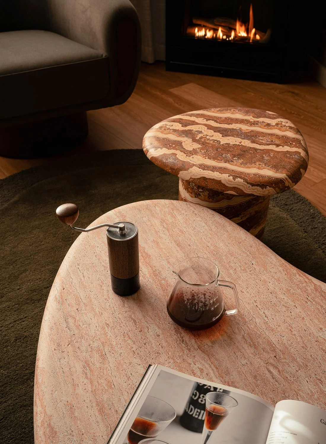 Photography of an interior view of the coffee table