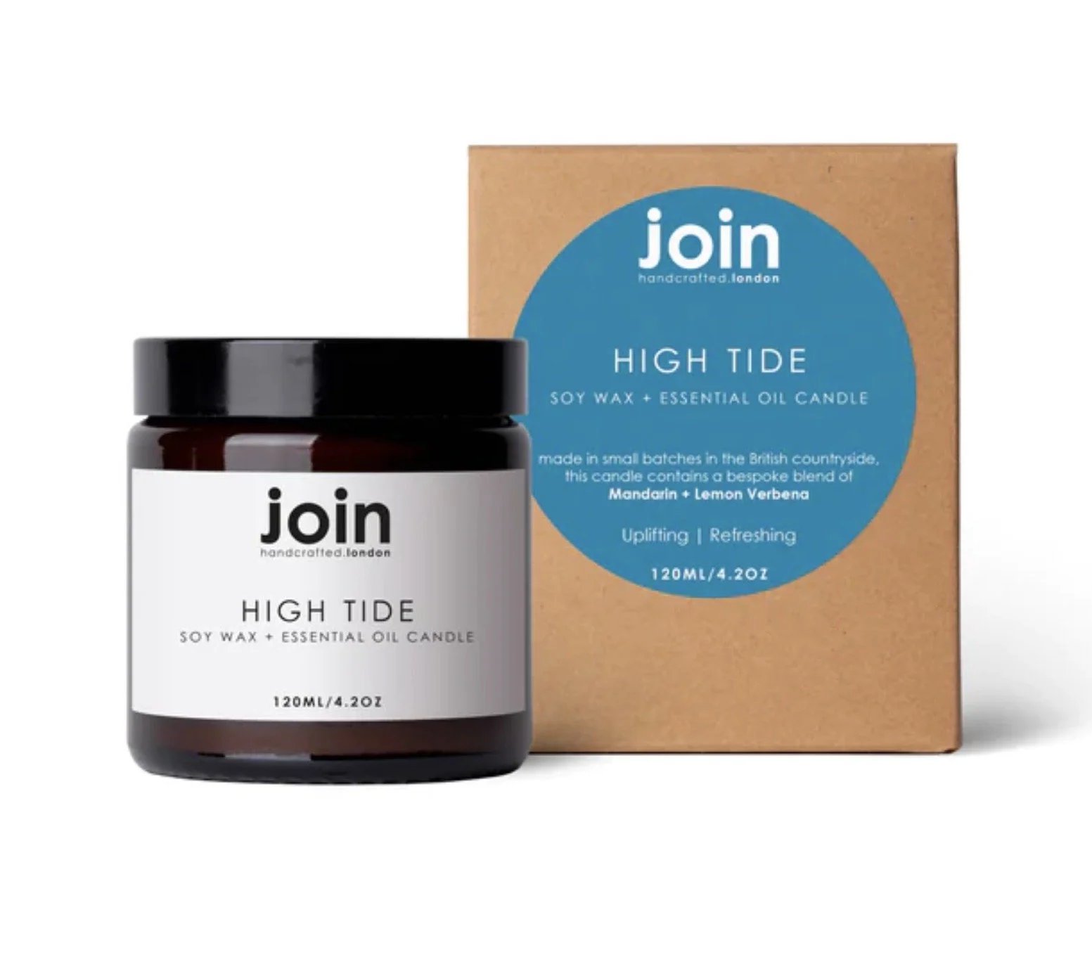 Natural Soy Wax Candle | Mandarin and Lemon Verbena | High Tide | Join