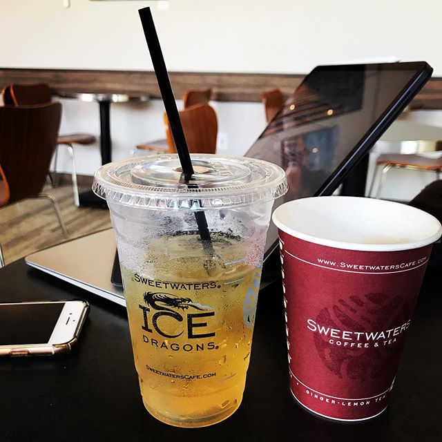 Another nice spot to work and enjoy some delicious drinks and treat in The Great 80238. #thegreat80238 #stapletondenver #sweetwaterscoffeeeandtea #coffee #icedgreentea #workinontheweekend