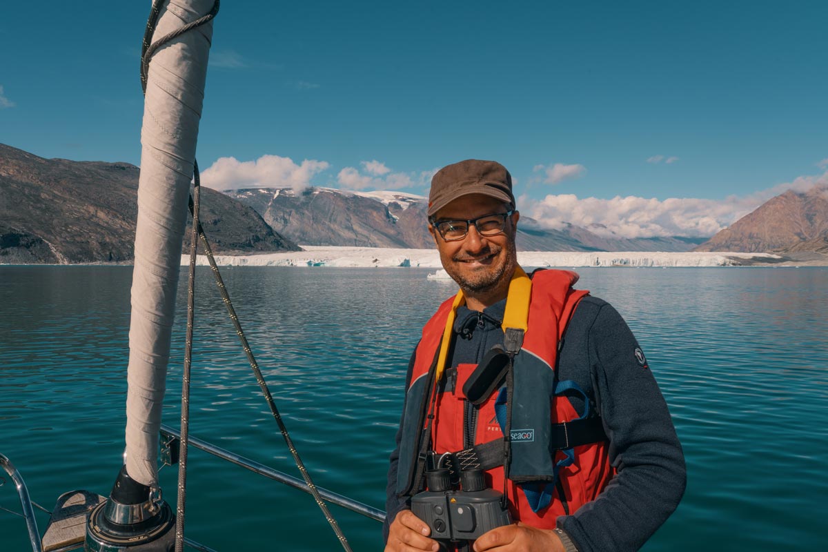 Co-Founder Michele D’Agostino on a sailing expedition to Greenland