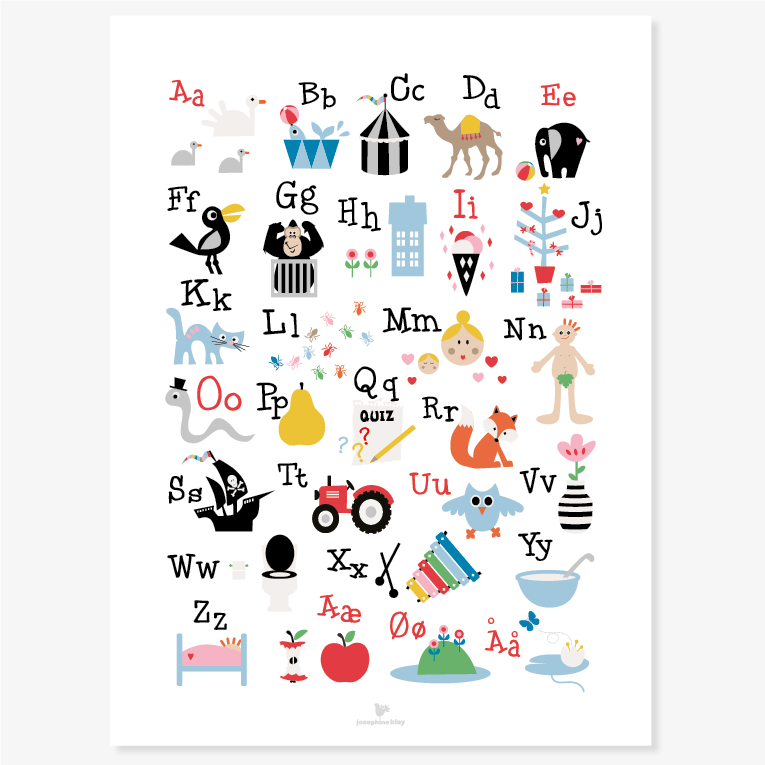ABC on white