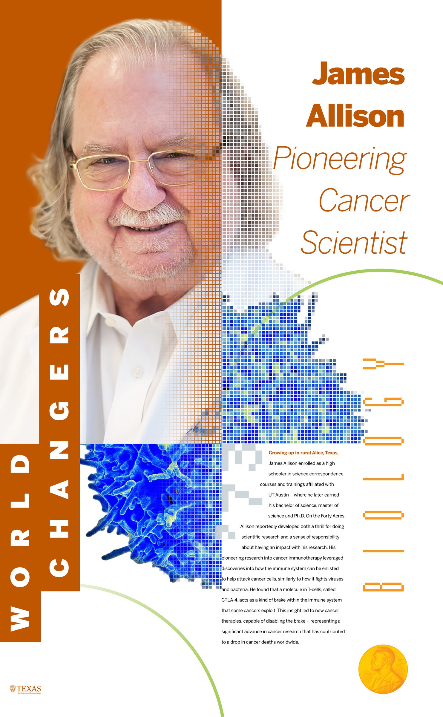 A poster about James Allison.