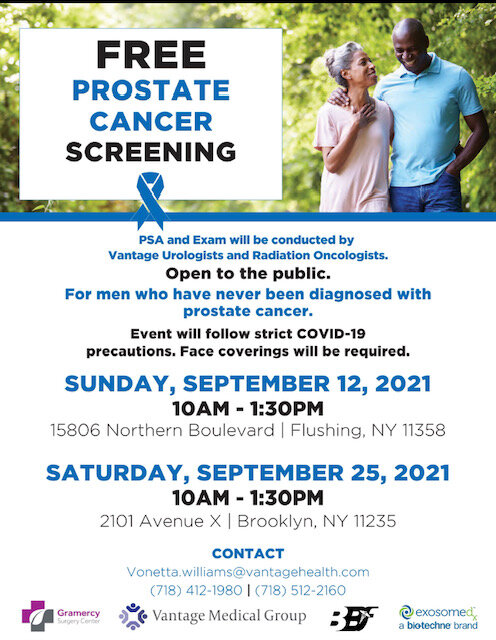 free prostate cancer screening near me 2021