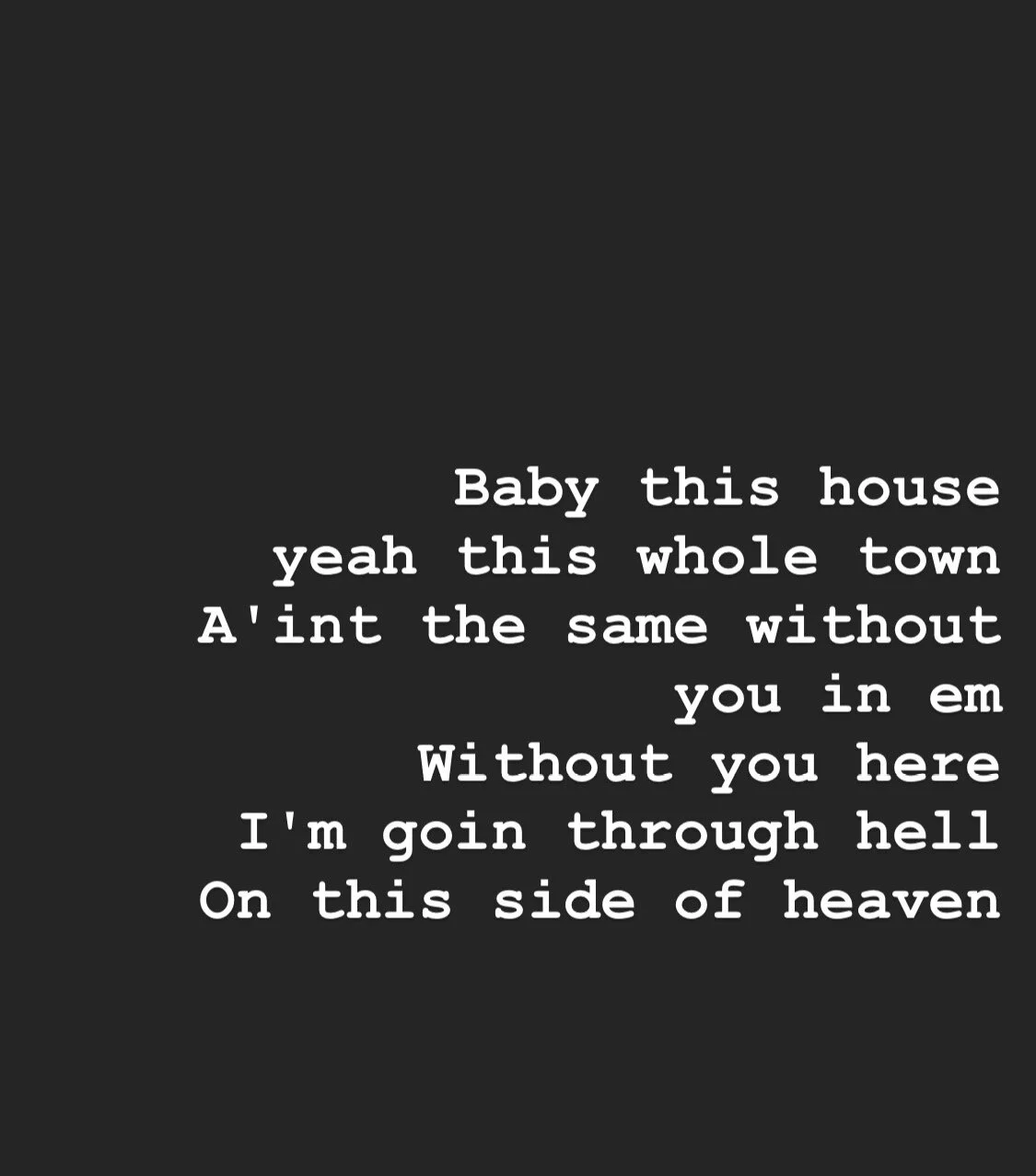 Music Monday - On This Side of Heaven 