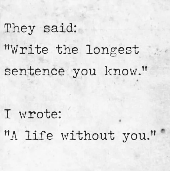 The Longest Sentence I Know...