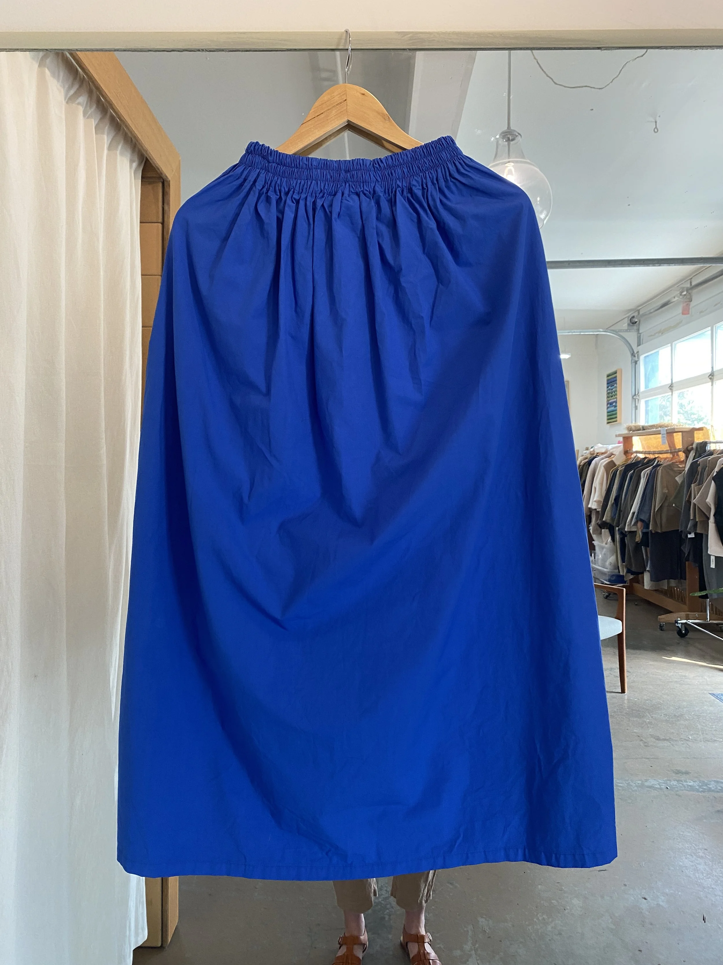 Betty Skirt in Cobalt Cotton Poplin - size 1 | RTW