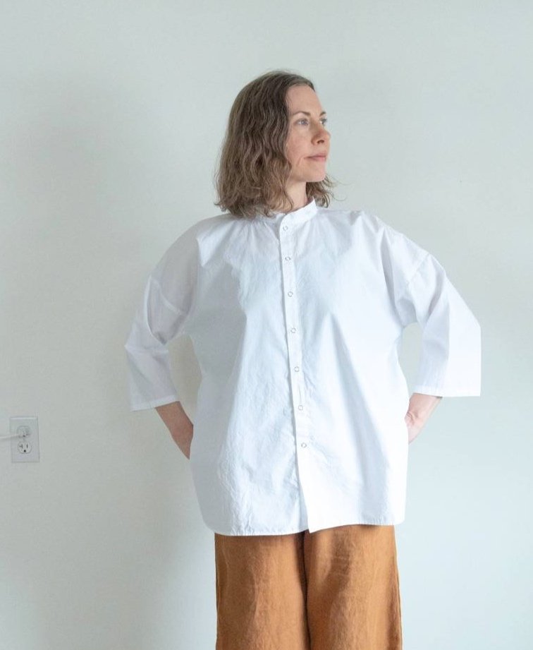 Clementine Tunic with Curved Hem in Lighter Weight Fabrics