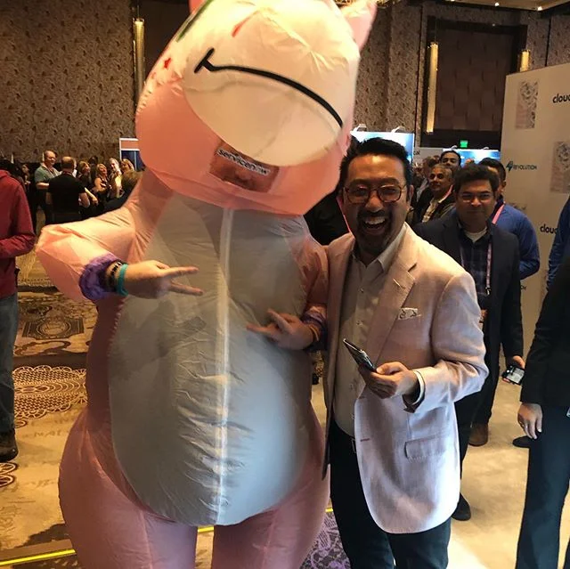 DevOps Enterprise Summit 2019 - Me as the Unicorn - Gene Kim as himself!