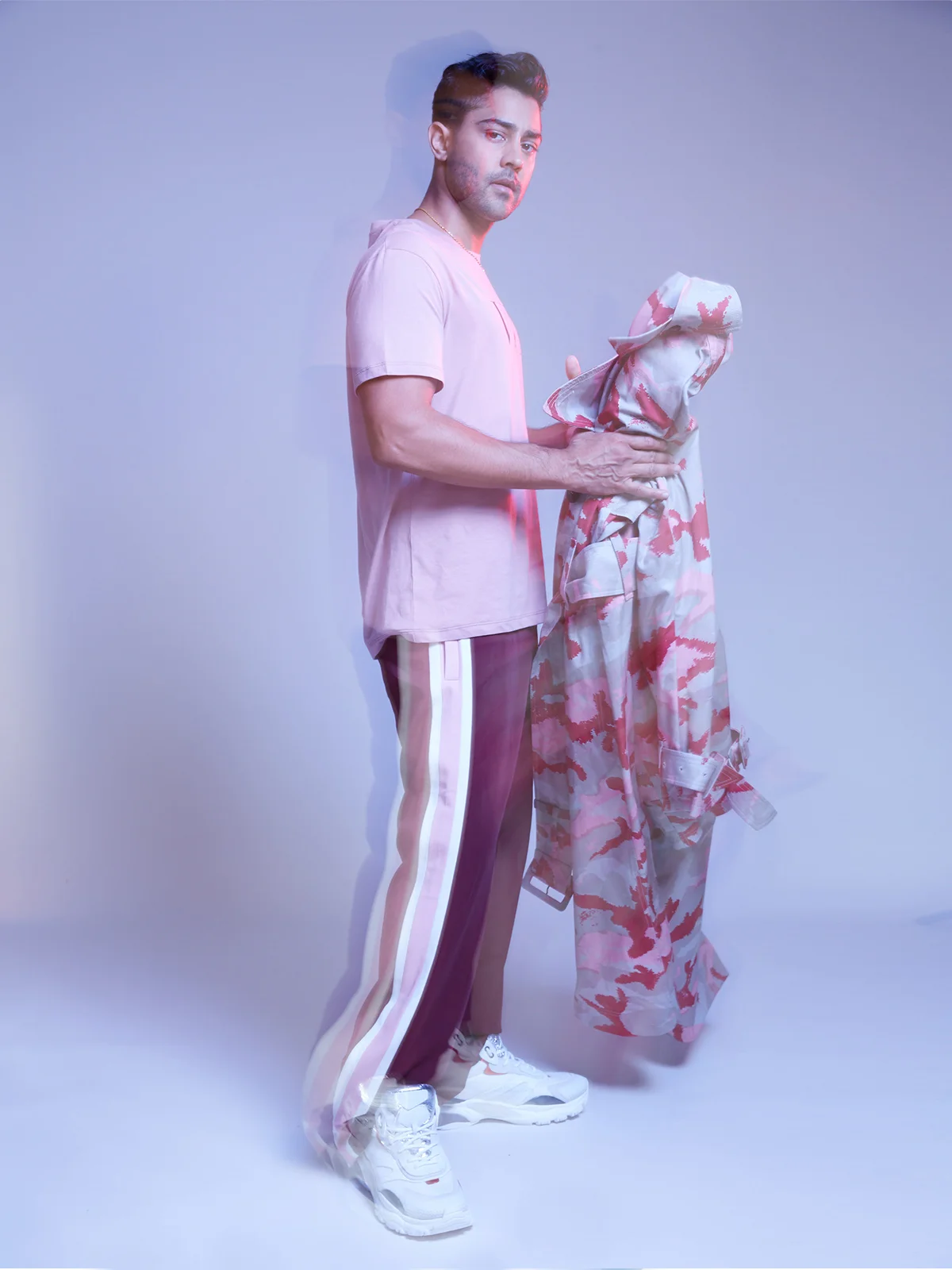 Jacket, T-shirt, Pants and Sneakers: Valentino