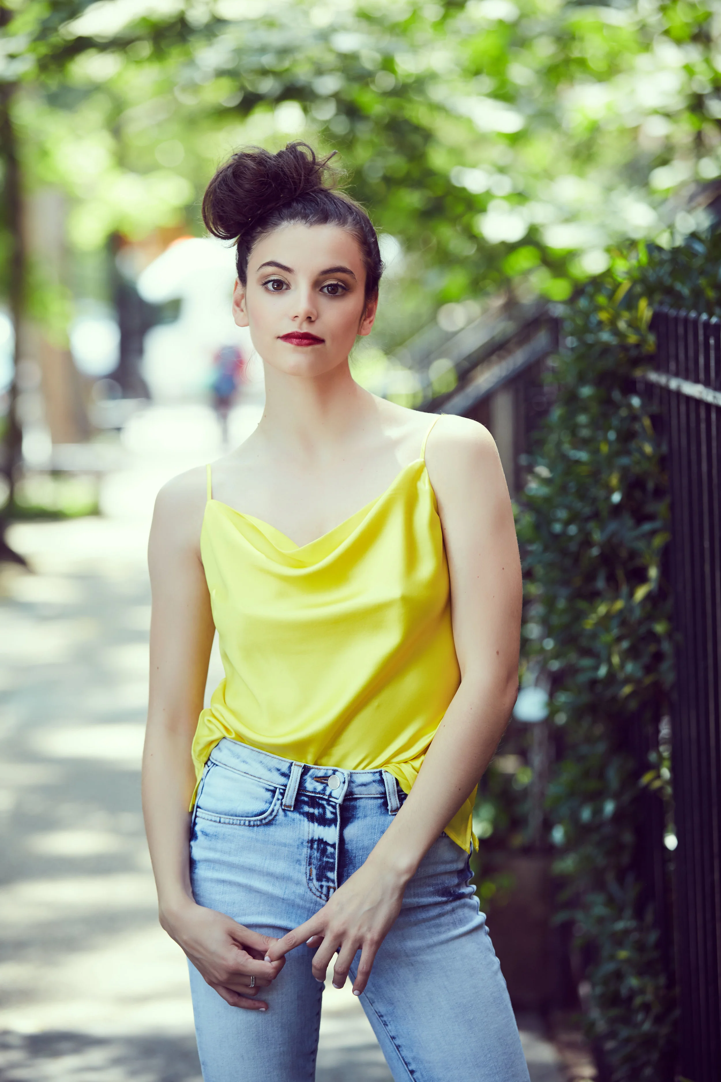 Credit: Top by Rag and Bone, Jeans by Re Done