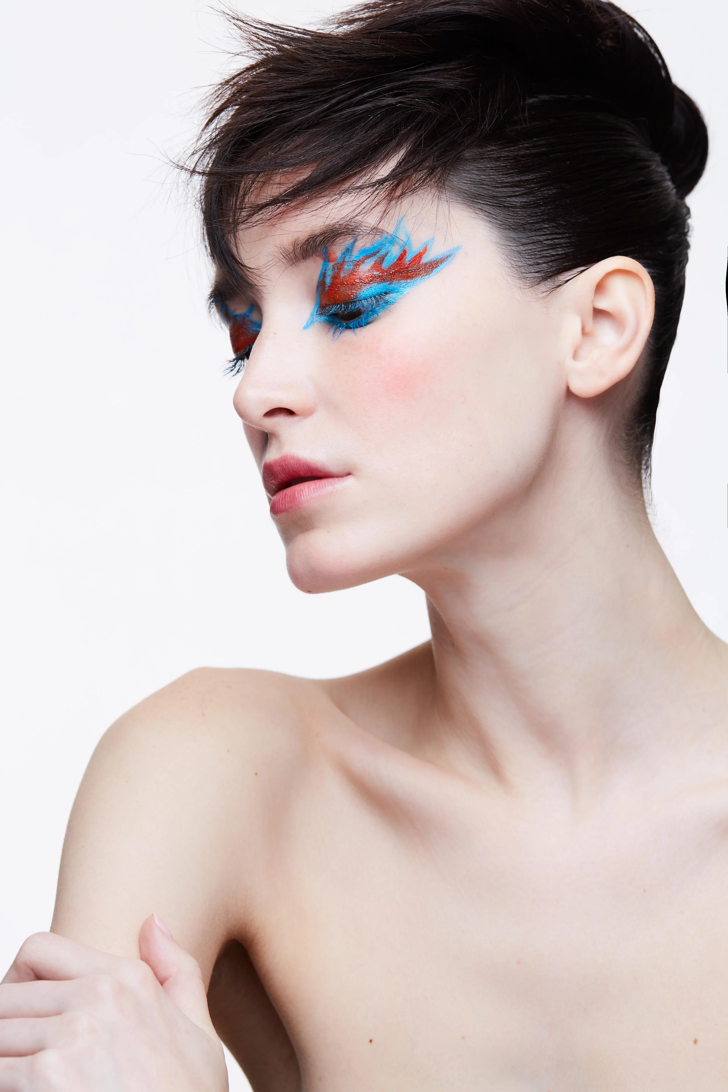 Hair by Dan Nguyen, Makeup by Sasha Safdiah. Shot by James Lee Wall.