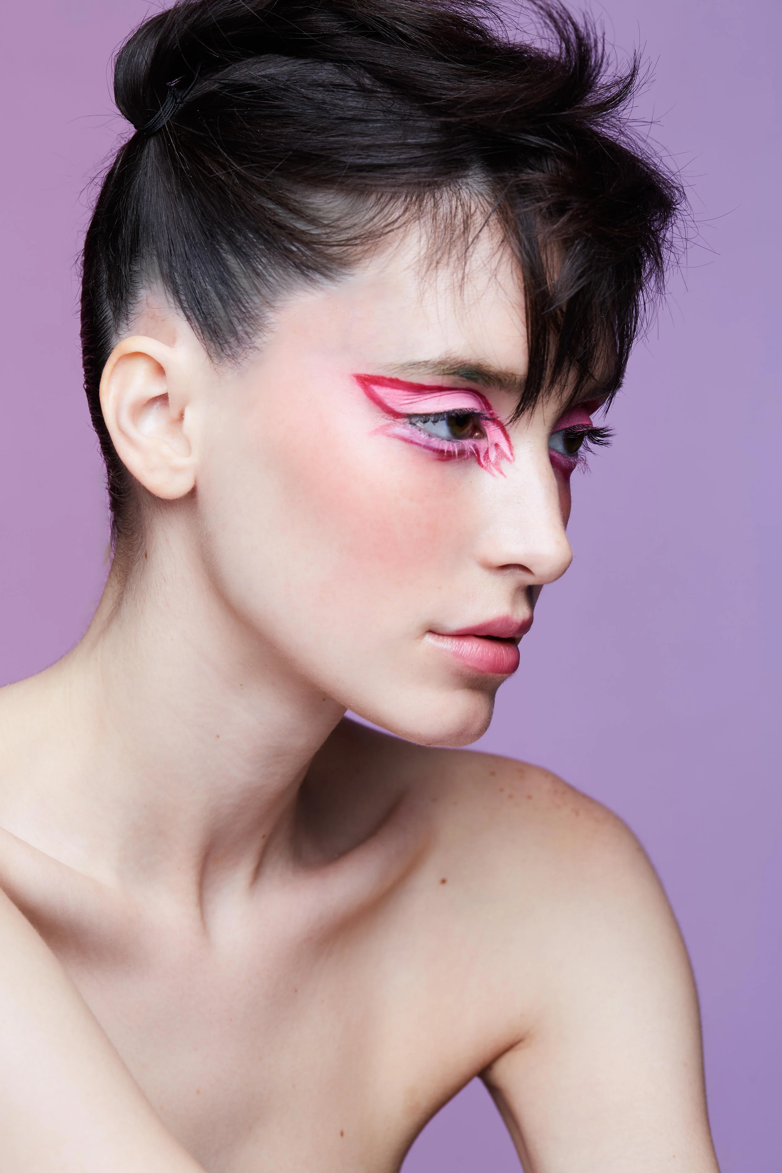 Hair by Dan Nguyen, Makeup by Sasha Safdiah. Shot by James Lee Wall.