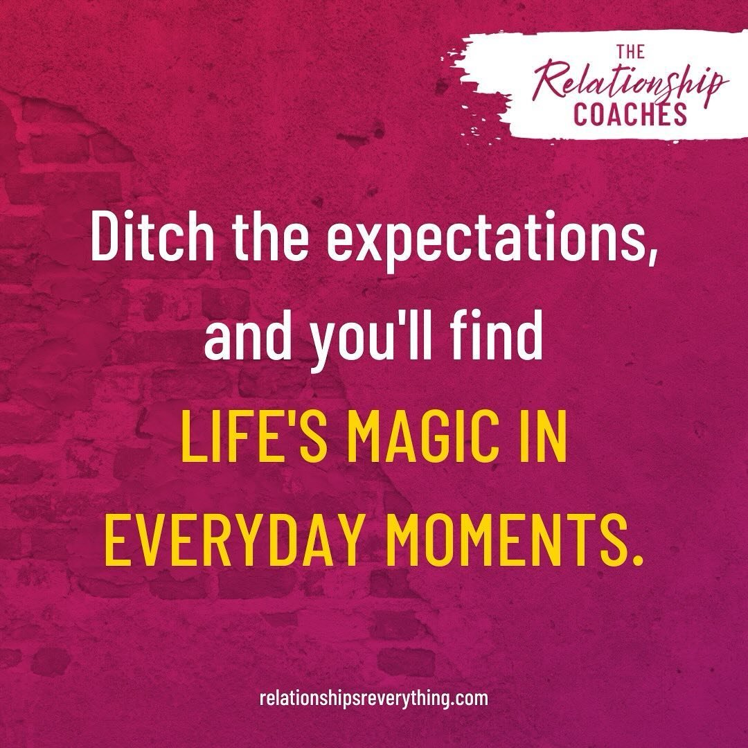 When we are tied to our expectations, we usually miss out on what&rsquo;s actually happening. When we are caught up in how things should be, or ought to have gone down, we can miss out completely on what is. And what is, might just be extraordinary!!