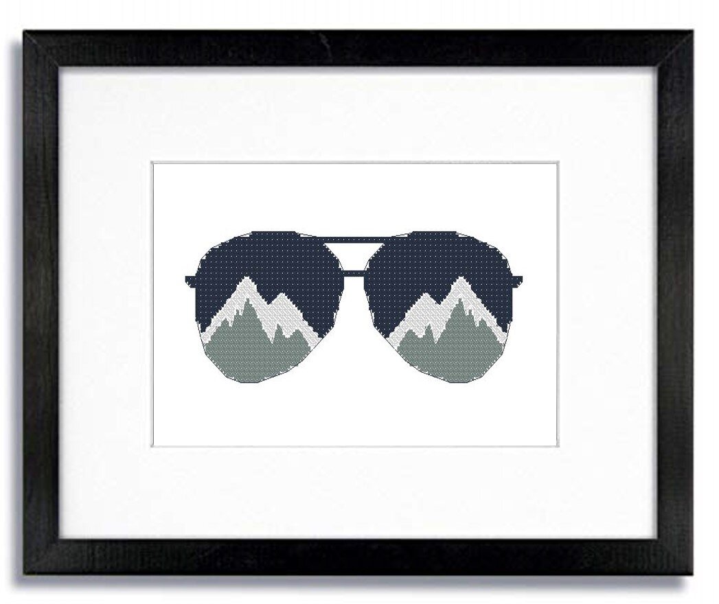 Sunglasses and the Mountains_Framed.jpg