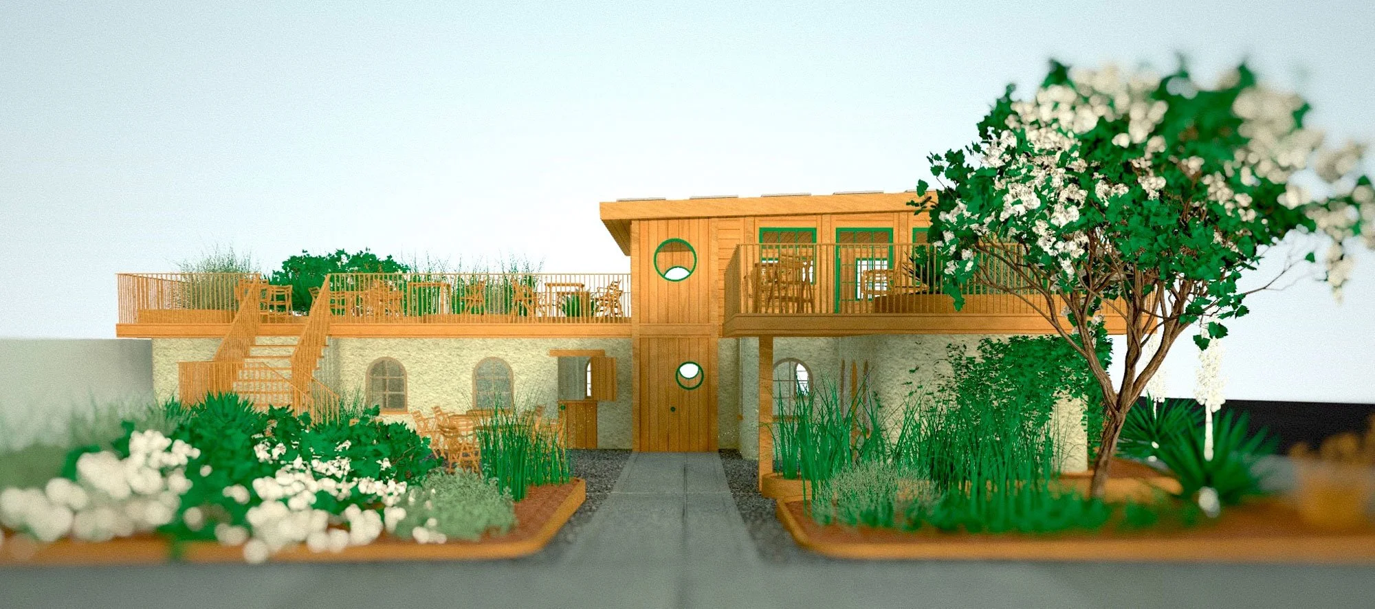  Café One 3D East View Concept
