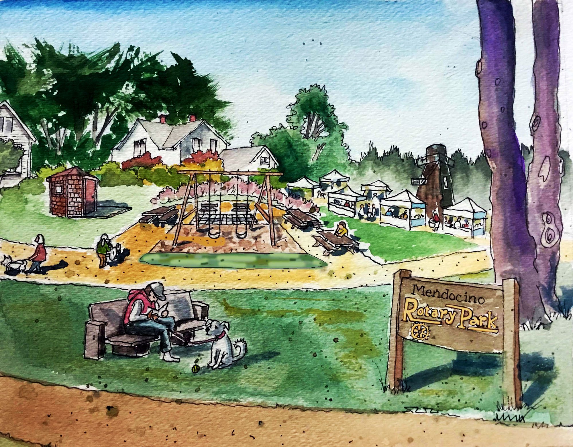 Rotary Park Color Rendering Suzi Long