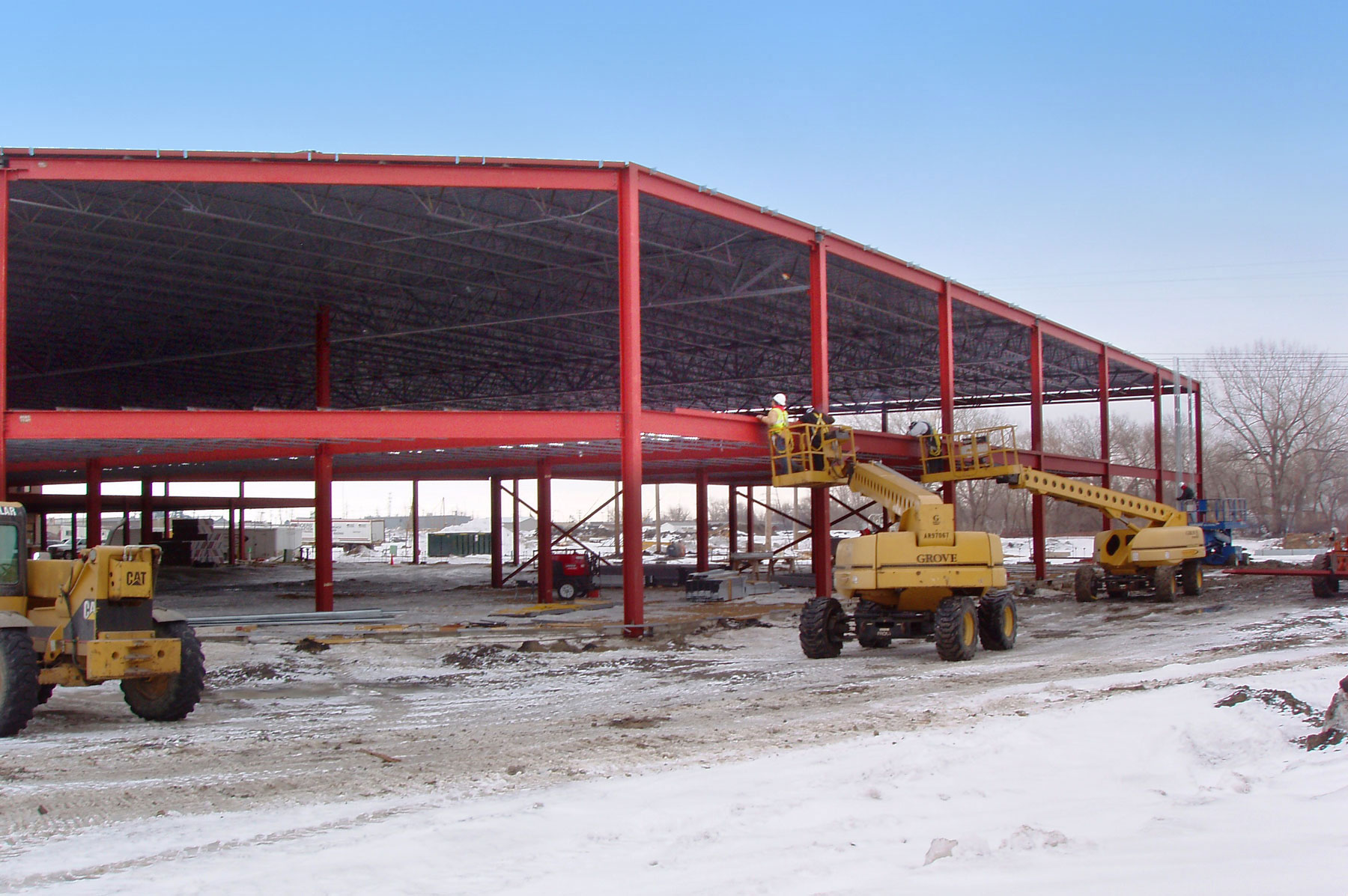 Conventional steel-framed structures
