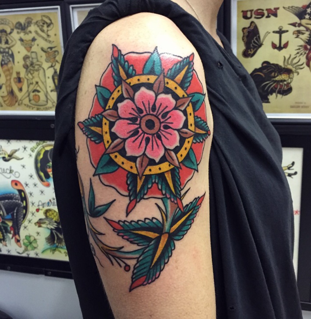 Micky Manning Traditional Rose Tattoo.jpg