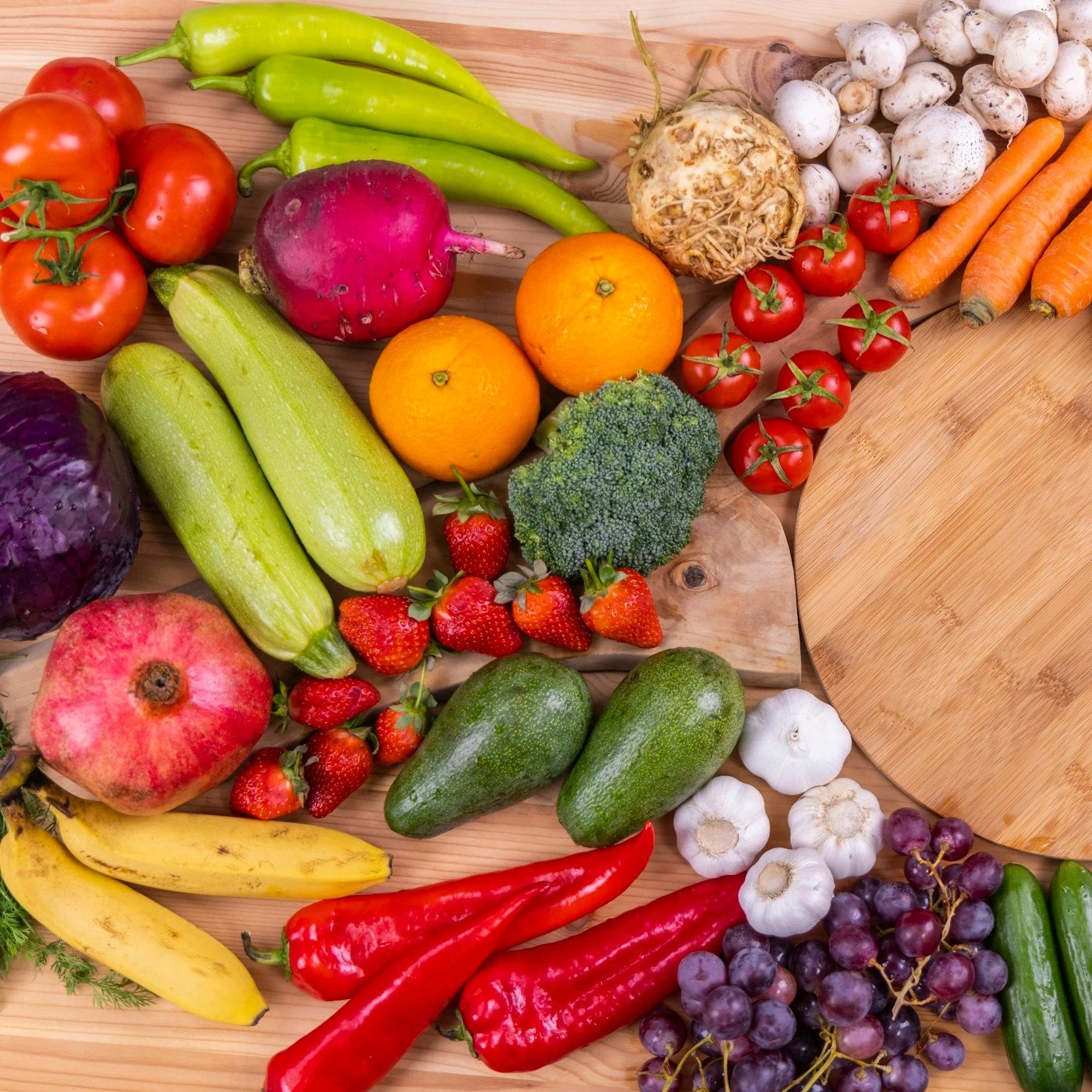 Eating Fruits and Vegetables, eat WAY more