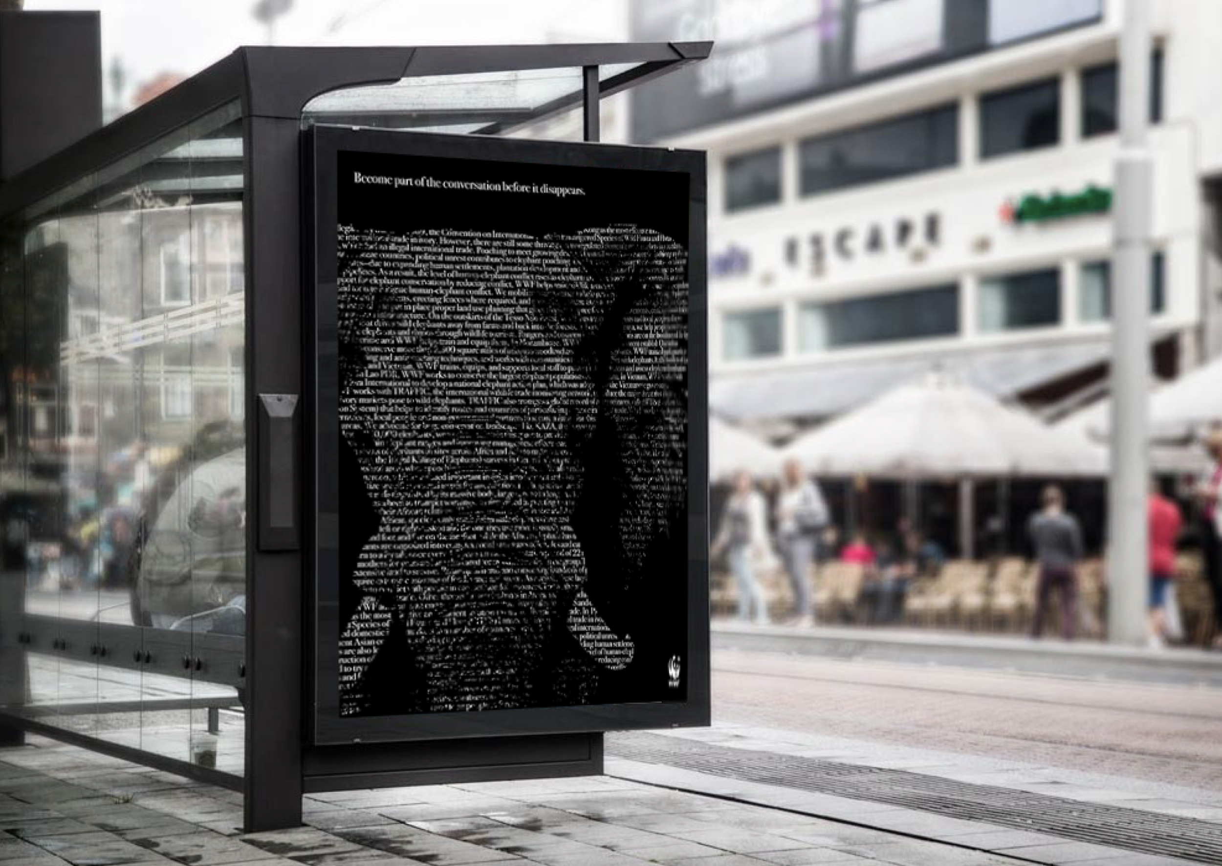 Disappearing Outdoor Ad. 