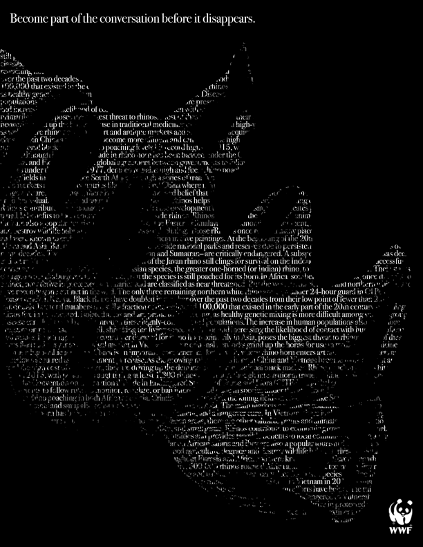 Disappearing Print Ads. 