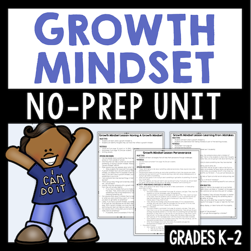 Growth Mindset Lessons & Activities (Grades K-2)