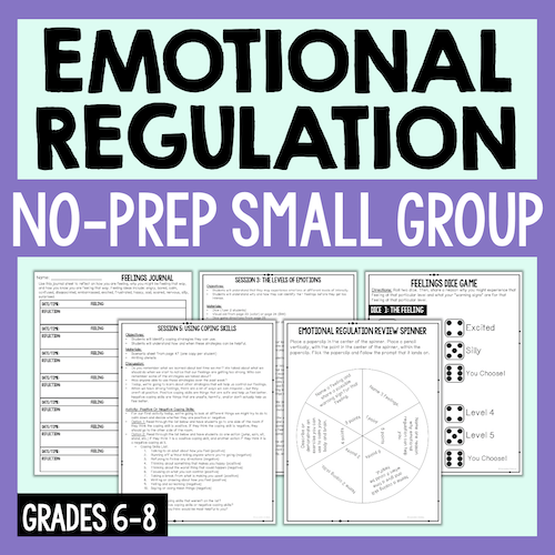 Emotional Regulation No-Prep Small Group Plan