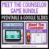 Meet The Counselor Google Slides Game - Back To School Counseling Activity