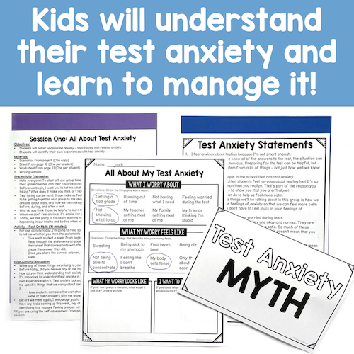 Test Anxiety Small Group Curriculum - NO PREP