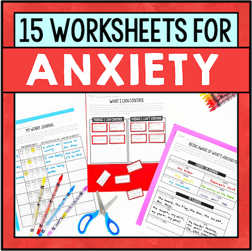 Worry And Anxiety Worksheets For Lessons On Identifying Anxiety & Coping Skills