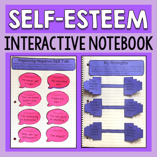 Self Esteem Interactive Notebook Activities For Kids