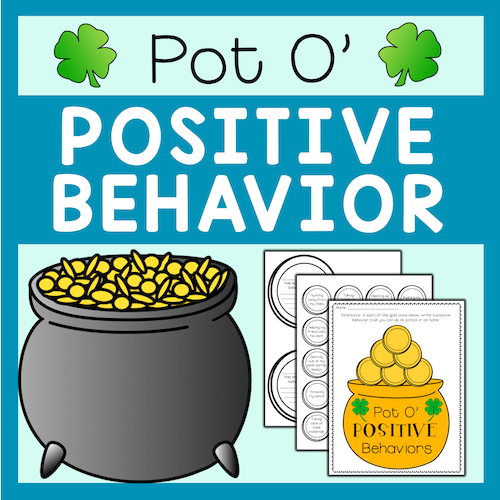 Positive Behavior Activities - St. Patrick's Day Themed