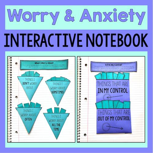 Worry And Anxiety Interactive Notebook Activities