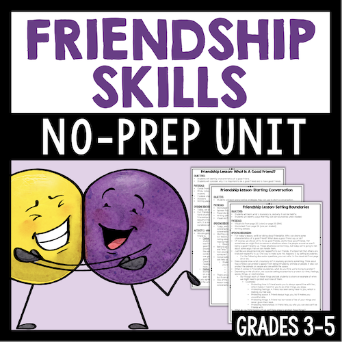 Friendship Lessons With Activities For Students