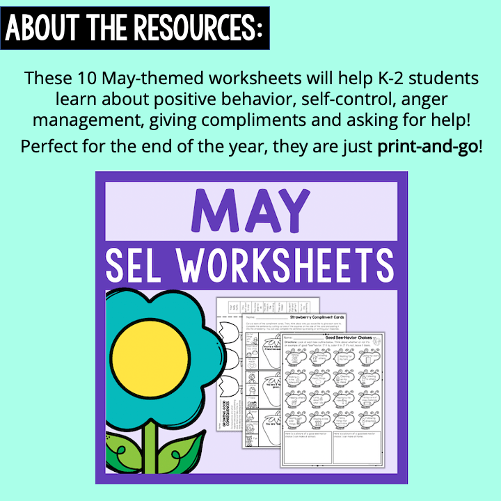 May SEL & School Counseling Lessons And Activities