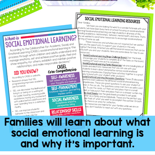 Social Emotional Learning Family Activities And Resources