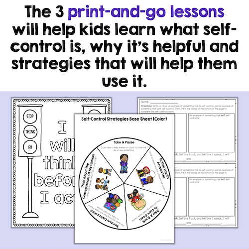 Self-Control Lessons For Kids In Grades K-2