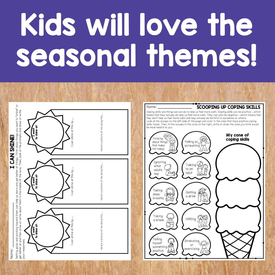10 SEL Worksheets For Kids: August-Themed