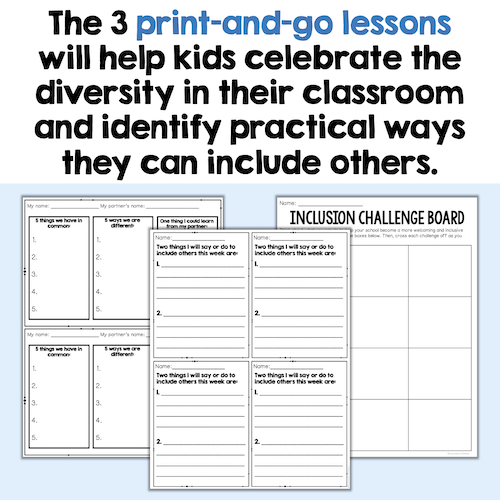 Diversity & Inclusion Lessons and Activities For Students
