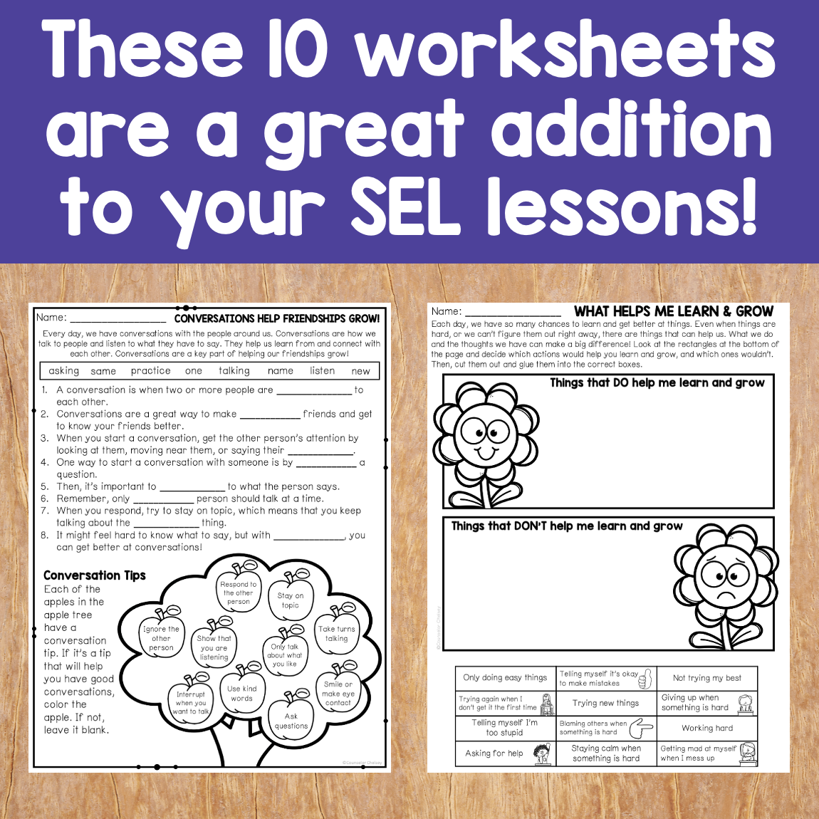 10 SEL Worksheets For Kids: August-Themed