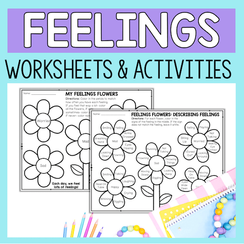 Feelings And Emotions Worksheets and Foldable Activities